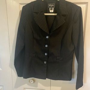 Vintage Sweet Suit jacket. 14. Black/white stripes